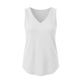 EVE V Neck Knits Sleeveless Tank Top GYZY-9033