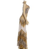 EVE Sexy Halterneck Print Backless Maxi Dress XEF-K6D06906A