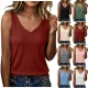 EVE V Neck Knits Sleeveless Tank Top GYZY-9033