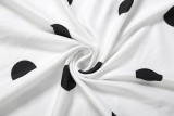 EVE Polka Dot Print Tube Top Maxi Dress XEF-K6D07455A