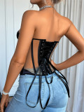 EVE Mesh Patchwork Shaping Corset Tops GXYR-250702