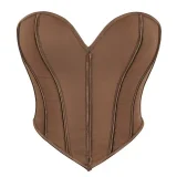 EVE Black Matte-Finish Strapless Shaper Corset GXYR-241202
