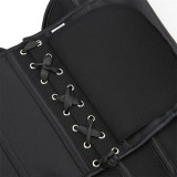 EVE Black Matte-Finish Strapless Shaper Corset GXYR-241202