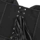 EVE Black Matte-Finish Strapless Shaper Corset GXYR-241202