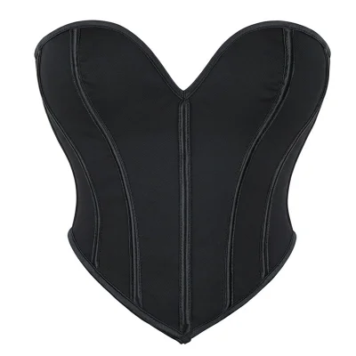 EVE Black Matte-Finish Strapless Shaper Corset GXYR-241202