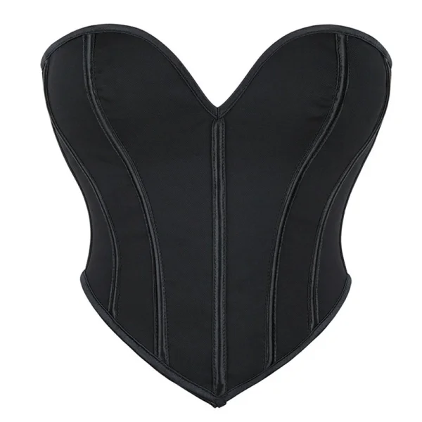 EVE Black Matte-Finish Strapless Shaper Corset GXYR-241202