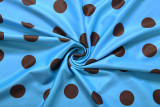 EVE Contrast Color Sling Top Polka Dot Print Skirt Suit GZJQ-K6S10061A