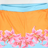 EVE Print Crop Top Seventh Pants Two Piece Set CYA-902414