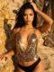 EVE Metal Sequins Halterneck Tank Top GZYY-6008