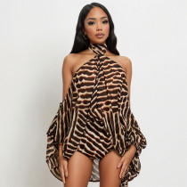 EVE Print Off Shoulder Top Shorts 2 Piece Set GSZM-C26ST187