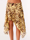EVE Leopard Print Irregular Skirt(With Lined) SHD-8111