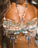 EVE Colored Gemstone Halter Chain Tank Top GZYY-B25266