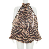 EVE Print Off Shoulder Top Shorts 2 Piece Set GSZM-C26ST187