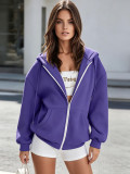 EVE Plus Size Solid-Color Thickened Hoodie Coat SSNF-2021852A