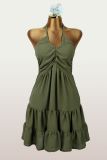 EVE Backless Halterneck Mini Dress YWXS-K25L1775