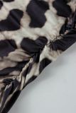 EVE Print Slash Shoulder Long Sleeve Bodysuit YWXS-K25L1630