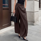 EVE Ruched Irregular Casual Trousers SH-391606