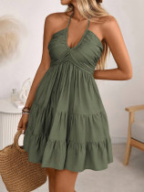 EVE Backless Halterneck Mini Dress YWXS-K25L1775