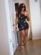 EVE Letter Print Sleeveless U Neck Mini Dress GNJF-FF-256
