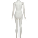 EVE Lace See Through Halterneck Mini Dress XEF-K6D10370A