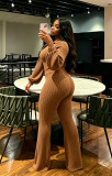 EVE Solid Color Lantern-Sleeve Two Piece Pants Set NY-3938