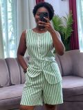 EVE Sleeveless Sleeveless Two Piece Shorts Set GMYU-11413