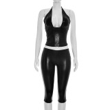 EVE Halterneck Tie Up Tight Seventh Jumpsuit MXBF-Y26ST239
