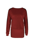 EVE Stripe Sport Long Sleeve Mini Dress HNIF-MC011