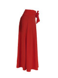 EVE Solid Color Casual Long Skirt QYMF-5072