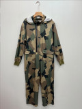 EVE Camouflage Print Zipper Jumpsuit QMZF-18003