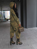 EVE Camouflage Print Zipper Jumpsuit QMZF-18003