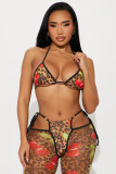EVE Sexy Print Sling Top Two Piece Pants Set GFCF-1471