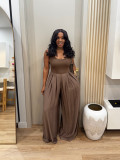 EVE Casual Chiffon High-Waisted Loose Jumpsuit BMF-883