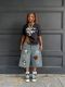 EVE Embroidered Puppy Denim Seventh Jeans GYLN-1386