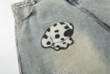 EVE Embroidered Puppy Denim Seventh Jeans GYLN-1386