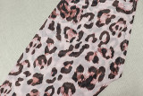 EVE Leopard Print Slash Neck Long Sleeve Mini Dress GJYO-JD305518