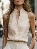 EVE V Neck Sleeveless Shirt GSRX-831