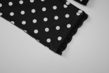 EVE Polka Dot Print Seventh Pants LJSF-P6421566X