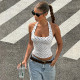 EVE Polka Dot Print Halterneck Tank Top LJSF-T6521677X