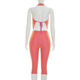 EVE Sleeveless Backless Seventh Pants 2 Piece Set GDSF-Q26ST073