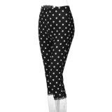EVE Polka Dot Print Seventh Pants LJSF-P6421566X