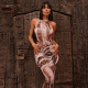 EVE Sleeveless Print Two Piece Pants Set GJYO-JS919182