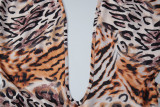 EVE Deep V Neck Leopard Print Seventh Jumpsuit LJSF-P6421567X