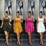 EVE Sleeveless Backless Tie Up Mini Dress GMYU-5299