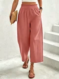EVE Solid Color Loose Straight Pants ZDF-33531