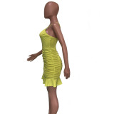 EVE Solid Color Backless Sling Midi Dress BN-9826