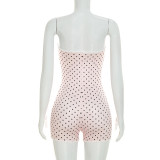 EVE Polka Dot Print Skinny Romper GDSF-D26RP192