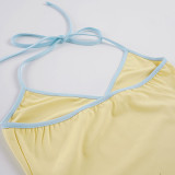 EVE Sport V Neck Tank Top 2 Piece Shorts Set GPKJ-MR49878