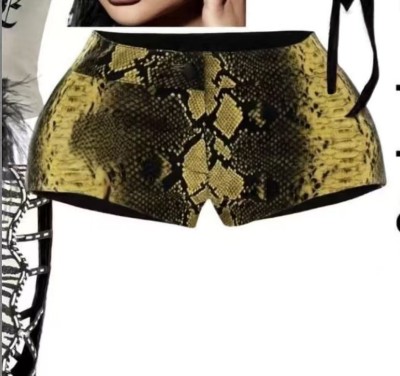 EVE Snake-Print Low-Rise Shorts GNJF-19880