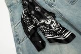 EVE Plus Size Multi-pockets Waist Scarf  Loose Jeans GYLN-2248